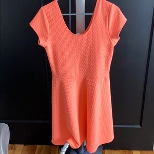 Fun and flirty neon pink/coral dress